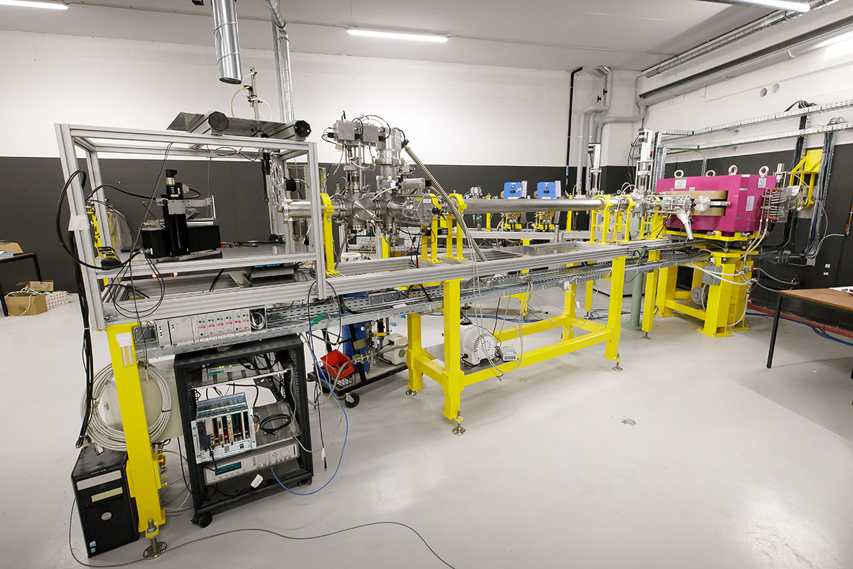 Ligne de radiobiologie de la plateforme Precy.  Image Nicolas Busser, IPHC, Phototh&egrave;que IN2P3