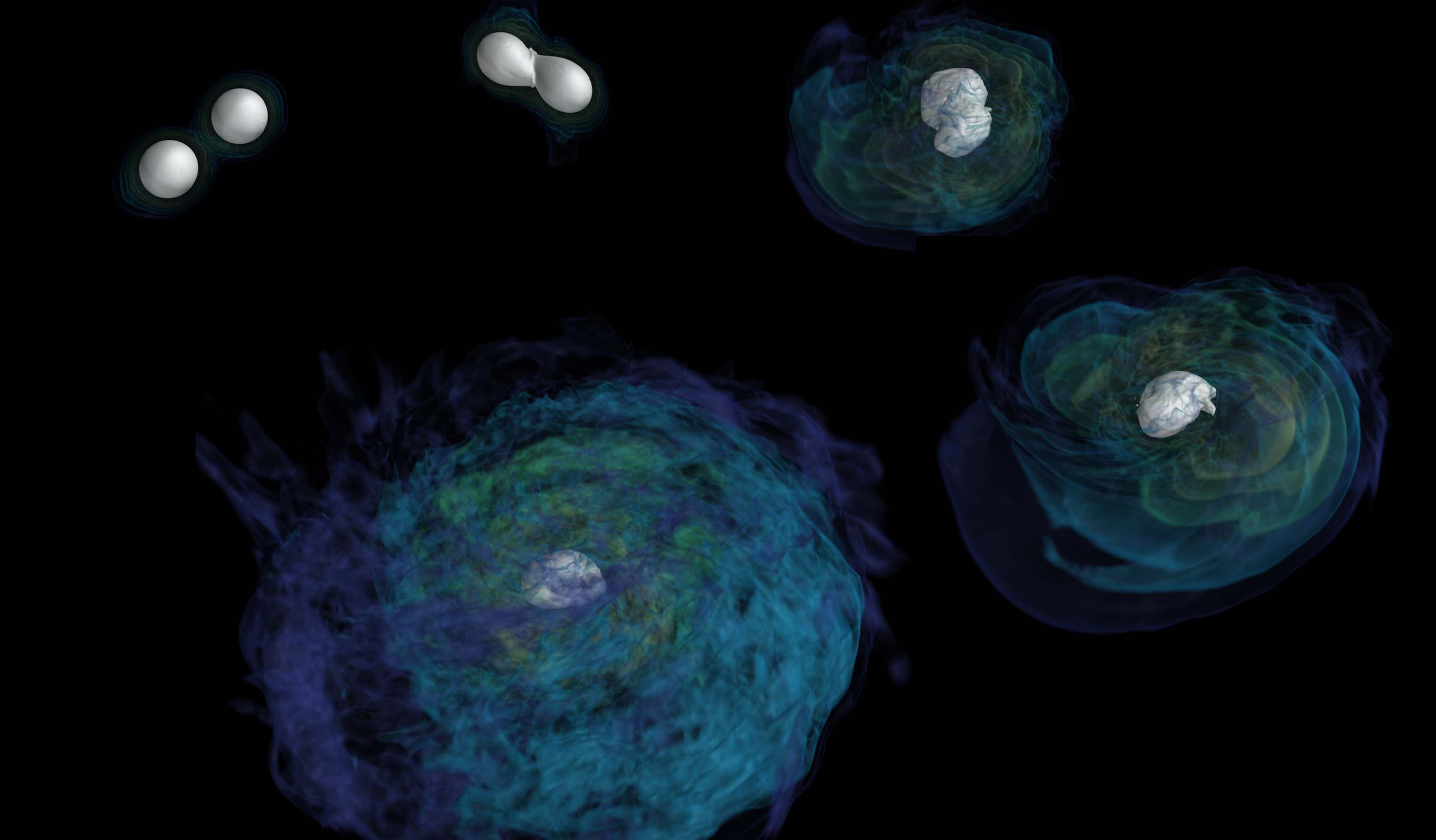 Simultation fusion &eacute;toile neutrons