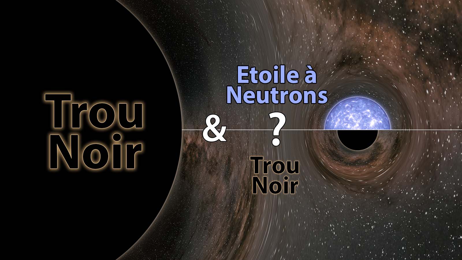 Diff&eacute;rence de taille enntre les deux objets c&eacute;lestes qui ont fusionn&eacute;.
